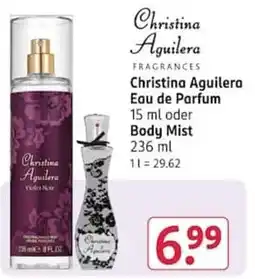 Rossmann Christina Aguilera Eau de Parfum Angebot