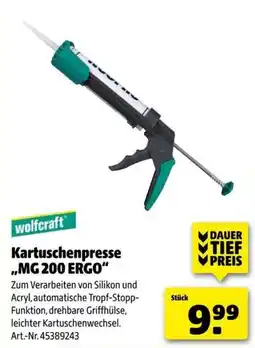 Hagebau wolfcraft Kartuschenpresse „MG 200 ERGO“ Angebot