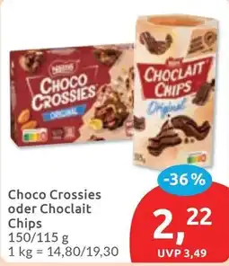 Budni Choco Crossies oder Chocolait Chips Angebot
