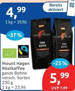 Budni Mount Hagen Röstkaffee Angebot