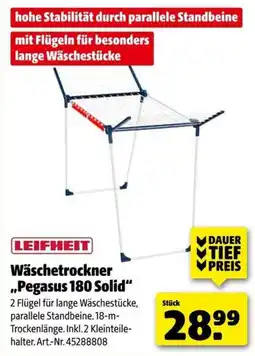 Hagebau LEIFHEIT Wäschetrockner „Pegasus 180 Solid“ Angebot