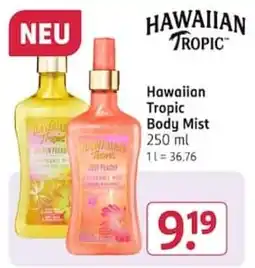 Rossmann Hawaiian Tropic Body Mist Angebot