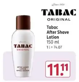 Rossmann Tabac Original After Shave Lotion Angebot