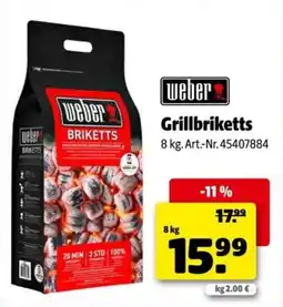 Hagebau weber Grillbriketts Angebot