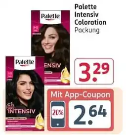 Rossmann Palette Intensiv Coloration Angebot