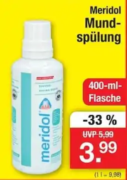 Zimmermann Meridol Mundspülung Angebot