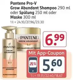 Rossmann Pantene Pro-V Grow Abundant Shampoo Angebot