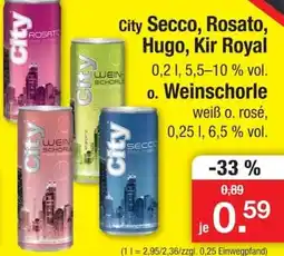 Zimmermann City Secco, Rosato, Hugo, Kir Royal Angebot