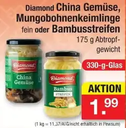 Zimmermann Diamond China Gemüse, Mungobohnenkeimlinge fein oder Bambusstreifen Angebot