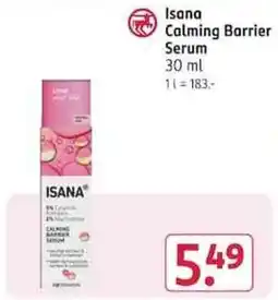 Rossmann Isana Calming Barrier Serum Angebot