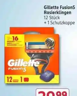 Rossmann Gillette Fusion5 Rasierklingen Angebot