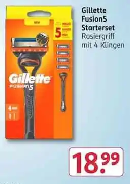 Rossmann Gillette Fusion5 Starterset Angebot