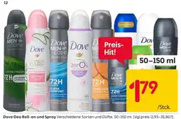 Rusta Dove Deo Roll-on und Spray Angebot