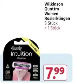 Rossmann Wilkinson Quattro Women Rasierklingen Angebot