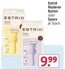 Rossmann Estrid Rasierer Butter oder Space Angebot