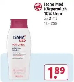 Rossmann Isana Med Körpermilch 10% Urea Angebot