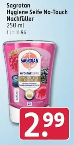 Rossmann Sagrotan Hygiene Seife No-Touch Angebot