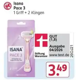 Rossmann Isana Pace 3 Angebot