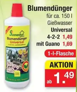 Zimmermann Sonnenhof Blumendünger Universal Angebot