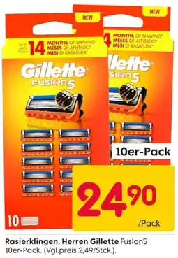 Rusta Rasierklingen, Herren Gillette Fusion5 Angebot