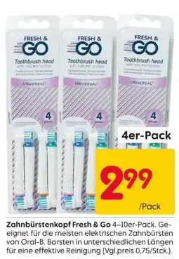 Rusta Zahnbürstenkopf Fresh & Go Angebot