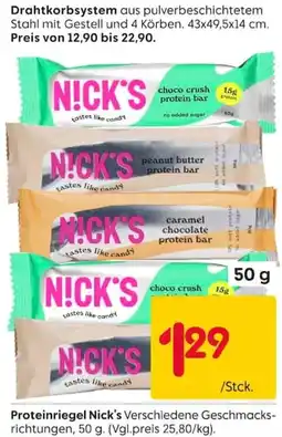 Rusta Proteinriegel Nick's Angebot