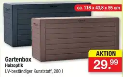 Zimmermann Gartenbox Holzoptik Angebot