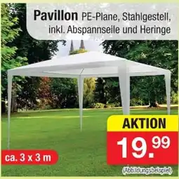 Zimmermann Pavillon PE-Plane, Stahlgestell Angebot