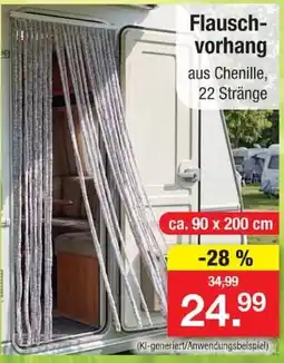 Zimmermann Flausch-vorhang aus Chenille Angebot
