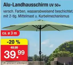 Zimmermann Alu-Landhausschirm uv 50+ Angebot