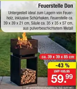 Zimmermann Feuerstelle Don Angebot