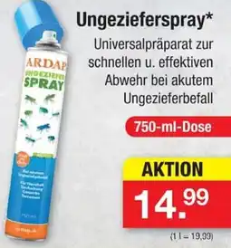 Zimmermann ARDAP Ungeziefer Spray Angebot