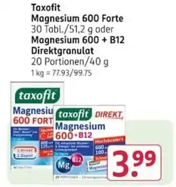 Rossmann taxofit Magnesium 600 Forte Angebot
