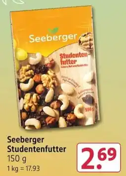 Rossmann Seeberger Studentenfutter Angebot