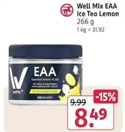 Rossmann Well Mix EAA Ice Tea Lemon Angebot