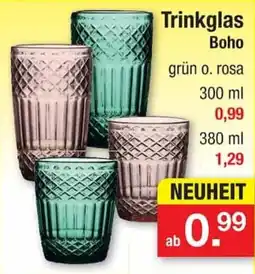 Zimmermann Trinkglas Boho Angebot