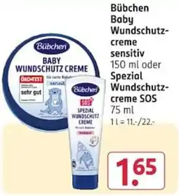 Rossmann Bübchen Baby Wundschutz-creme sensitiv Angebot