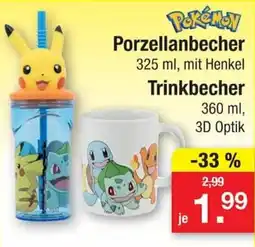 Zimmermann Pokémon Porzellanbecher Angebot