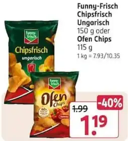 Rossmann Funny-Frisch Chipsfrisch Ungarisch Angebot