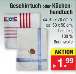 Zimmermann Geschirrtuch oder Küchenhandtuch Angebot