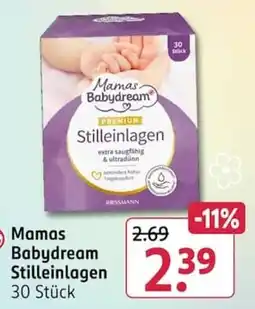 Rossmann Mamas Babydream Stilleinlagen Angebot