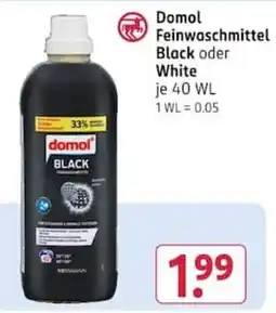 Rossmann Domol Feinwaschmittel Black Angebot