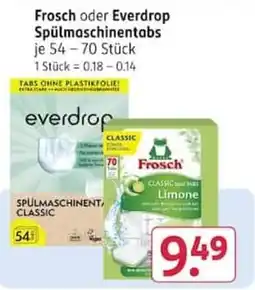Rossmann Frosch oder Everdrop SpülmachineTabs Classic Angebot