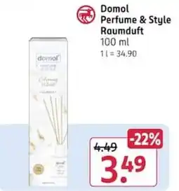 Rossmann Domol Perfume & Style Raumduft Angebot