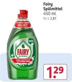 Rossmann Fairy Spülmittel Angebot