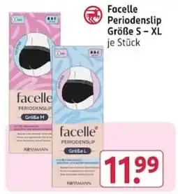 Rossmann Facelle Periodenslip Angebot