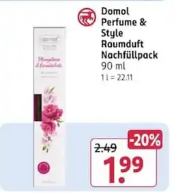 Rossmann Domol Perfume & Style Raumduft Angebot
