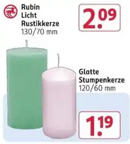 Rossmann Rubin Licht Rustikkerze Angebot