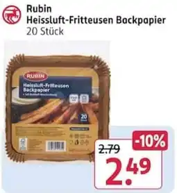 Rossmann Rubin Heissluft-Fritteusen Backpapier Angebot