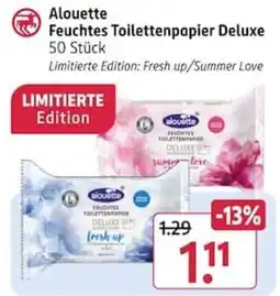 Rossmann Alouette Feuchtes Toilettenpapier Deluxe Angebot